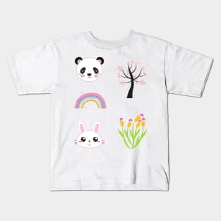 Pink aesthetic cute pack Kids T-Shirt